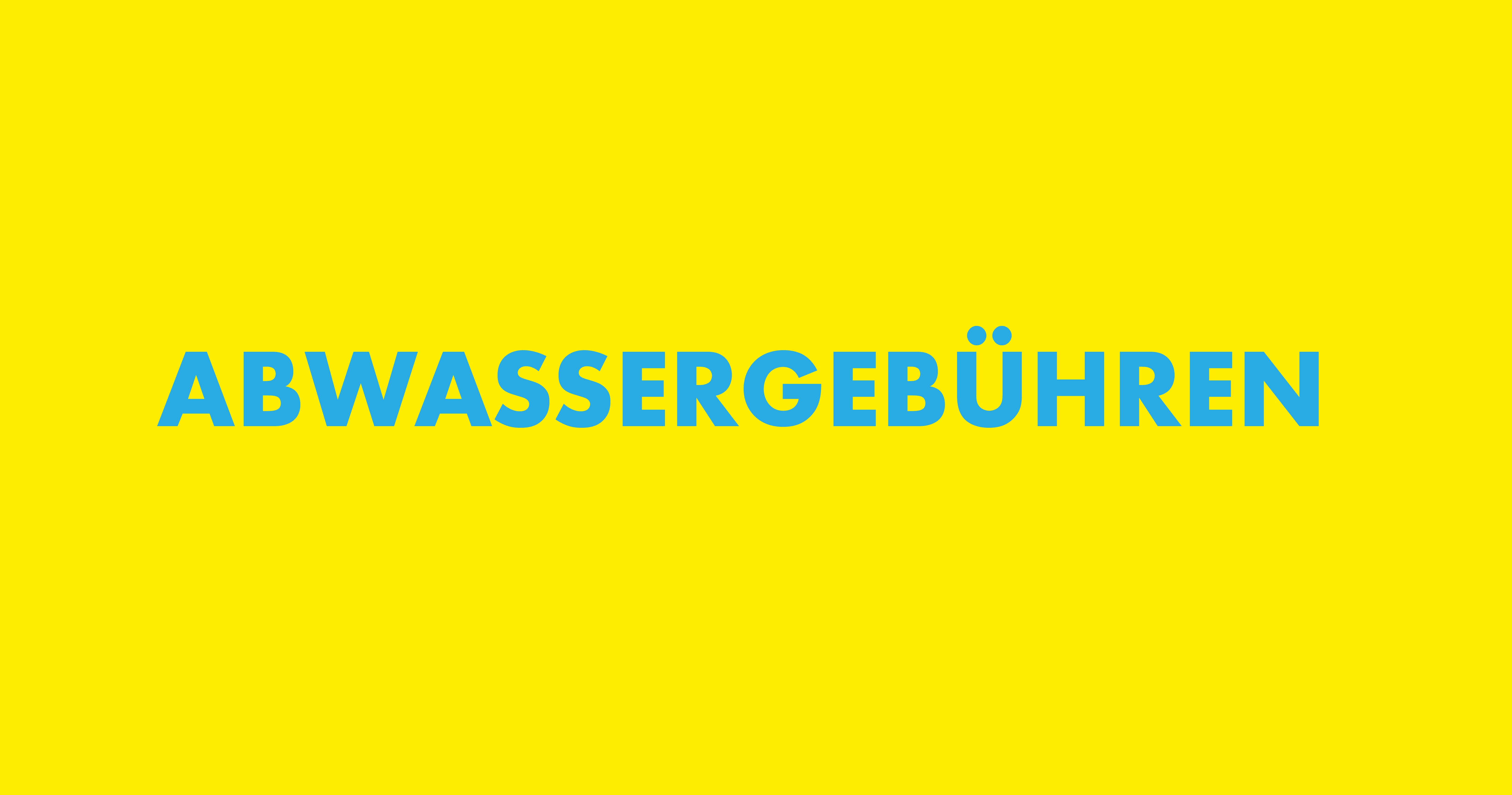 gebühren FDP GEld Abwasser