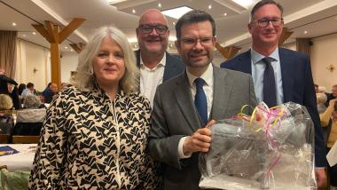 V.l.n.r. Miriam Kownatzki, Dirk Giesen, Dr. Marco Buschmann, Bernd Reuther MdB